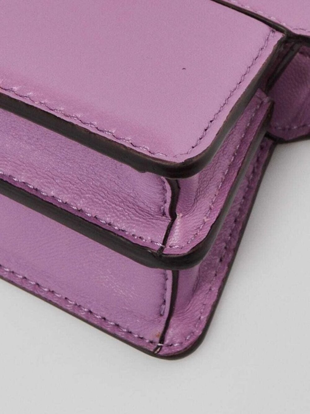 Fendi Purple Smooth Leather Nano Peekaboo Maxi Handle Bag - 7AS106 - Picture 4 of 11
